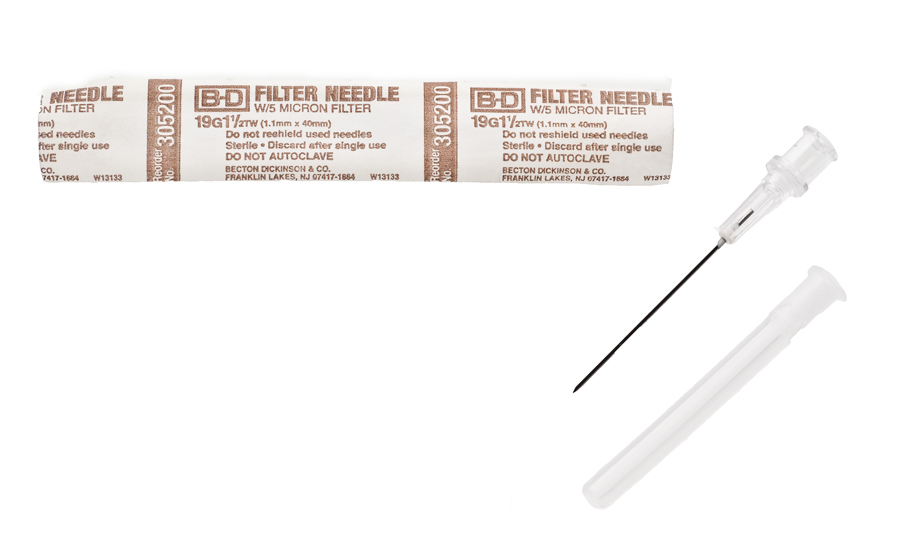 Needles & Syringes Needle 19g x 3.75cm with Filter